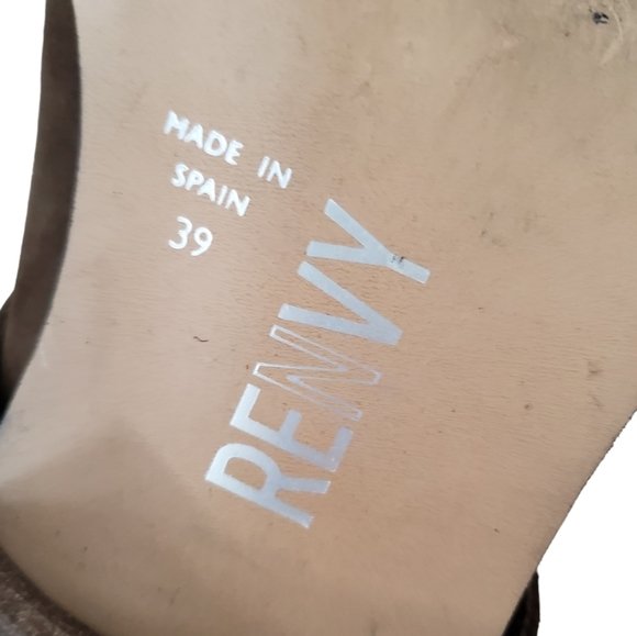 Renvy Spain Brown Nubuck Leather Lace Up & Straps Moto Boots - Picture 9 of 10